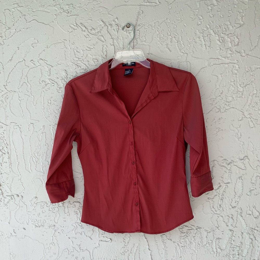 Reduced!!!! Spoiled Girl fitted button down top